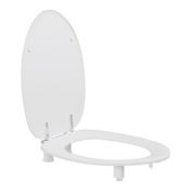 Pressalit Toilet Seat Dania, Cover, 50mm Raised - White